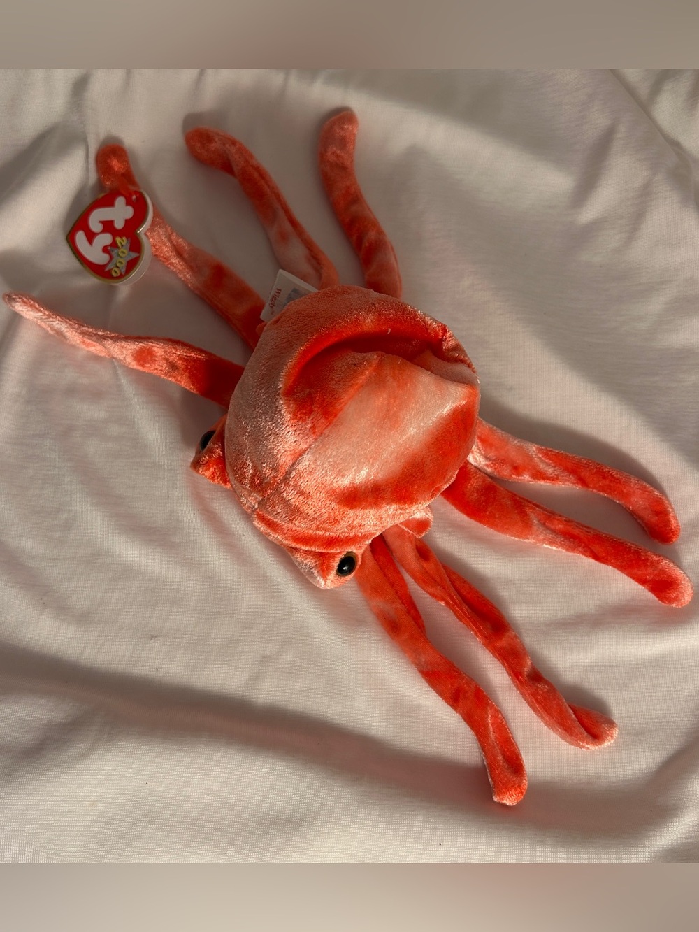 Vintage  Ty Beanie Baby Wiggly the Squid 2000 Stuffed Animal Plush tie dye Y2K